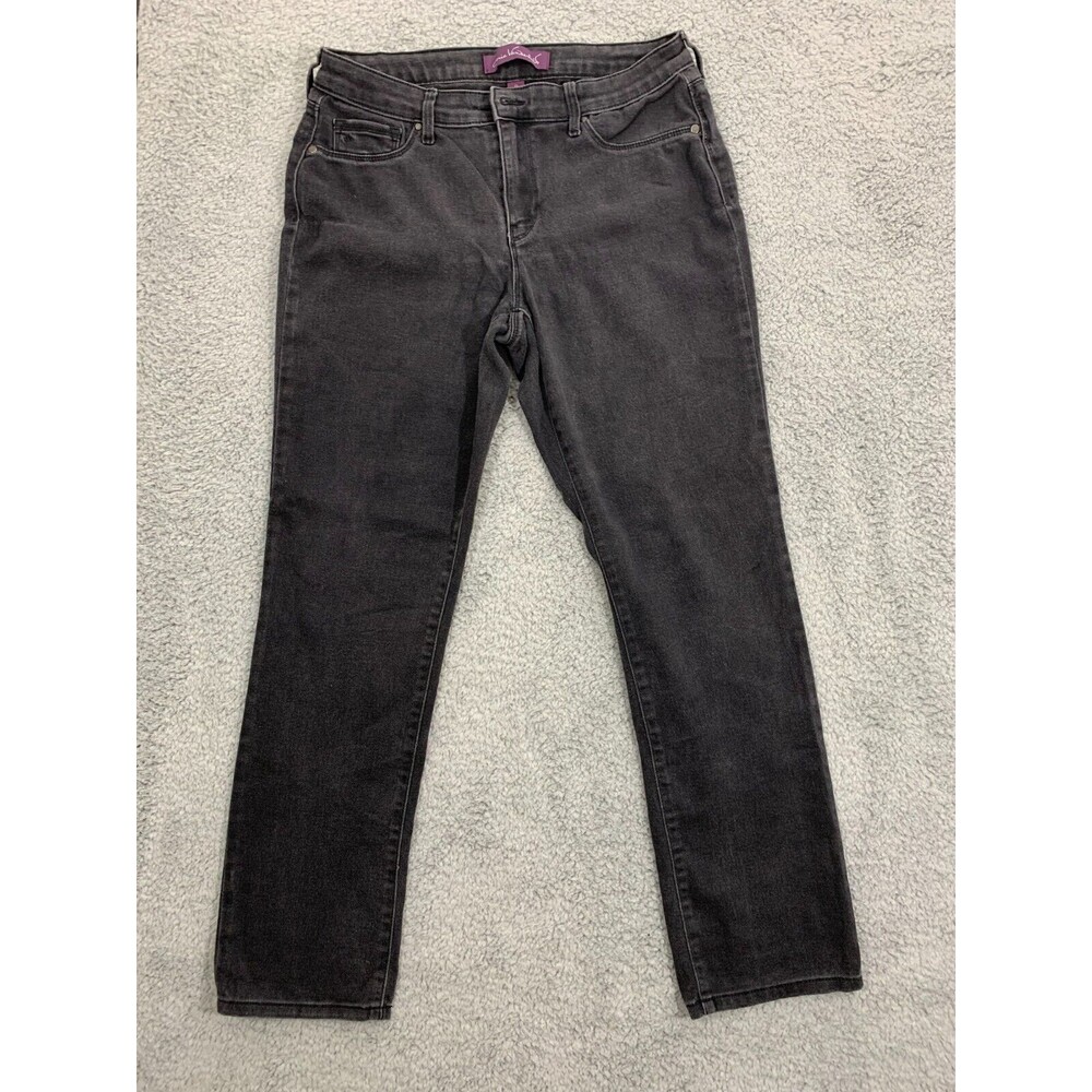 Gloria Vanderbilt 10 Black Denim Jeans Stretch Skinny 5 Pocket Design